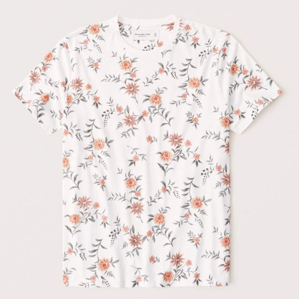 Abercrombie & Fitch Men's Floral Shirt Large